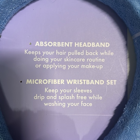 Premium Beauty absorbent spa headband & wristband set! NWOT. - Picture 3 of 4